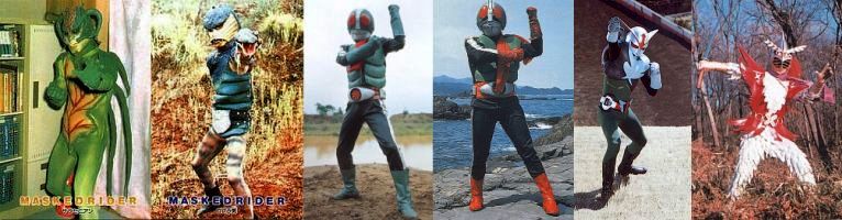 Sarasenian, Revived Cobra Man, Kamen Rider 2 old, Kamen Rider 2 new, Henshin Ninja Arashi