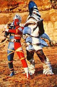 Kikaida and White Saw Shark