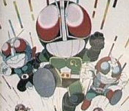 animated SD Kamen Rider 1, RX and V3