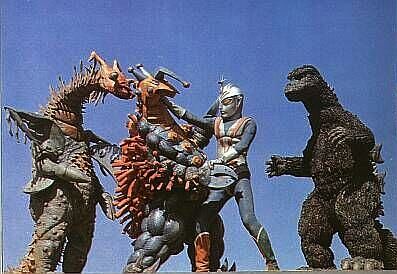Spyra and Warugirugar VS Zone Fighter and Gojira